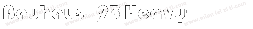 Bauhaus_93 Heavy字体转换